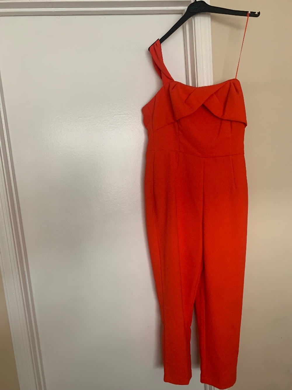Adelyn Rae One Shoulder Jumpsuit Orange Size MP (Medium